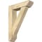 Ekena Millwork Traditional Slat Rough Sawn Bracket w/ Offset Brace, Douglas Fir, 6"W x 22"D x 30"H BKT0604X22X30TRA06RDF - alternate 1